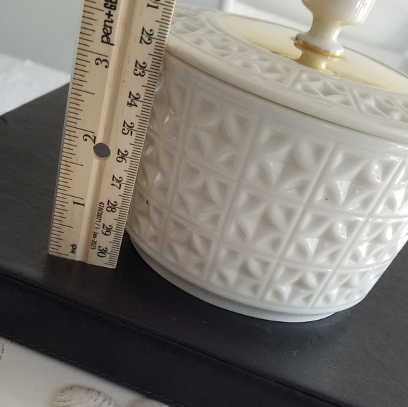 Vintage Lenox Trinket Candy Dish Round Made USA Handcrafted 24 K Gold - Picture 8 of 12